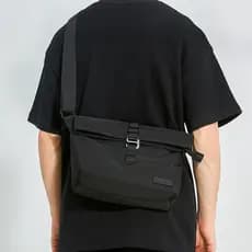Bolsa transversal masculina, bolsa de ombro estilo japonês, bolsa de viagem masculina em tecido Oxford impermeável, vers