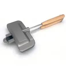 Forma pequena para sanduíches em formato de concha, frigideira de dupla face a gás, assadeira para uso externo, frigidei