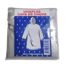 Kit 30 / 50 ou 100 Capas De Chuva Transparentes Descartáveis Impermeável