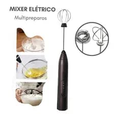 Mixer Misturador Elétrico Recarregável 2 em 1 Bivolt