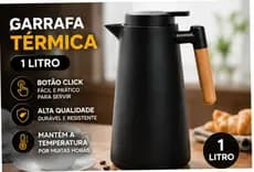 Garrafa Térmica Termometro Digital 1L Café Chá com Display