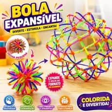 Bola Expansível Mágica Sensorial Brinquedo Educativo Retrátil Colorido Infantil Interativa Duhome