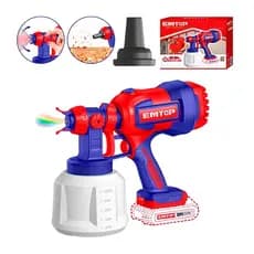 Pistola De Pintura Eletrica Sem Fio 20v 800Ml/min 1L Emtop