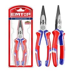 Alicate De Bico Longo Emtop 6 Aço Carbono 160mm Emtop