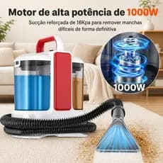 Extratora Spot Cleaner Portátil Borrifa Aspira Limpa Sofá Tapete Colchão Interior Carro Remove Manchas Pets