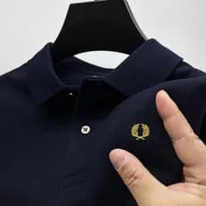 Camisa POLO masculina street street street Wear bordado masculino Casual All-Match