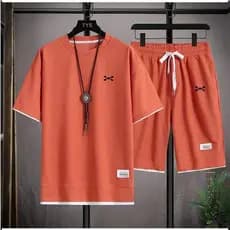 Moda Verão Masculina Basquete Roupas Esportivas Respirável Camiseta De Manga Curta E shorts Para Correr Dois