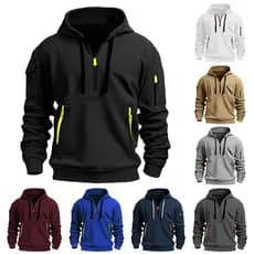 2024 outono inverno novo produto velo 220gV gola zíper com capuz Street Wear masculino feminino moletom engrossado mante