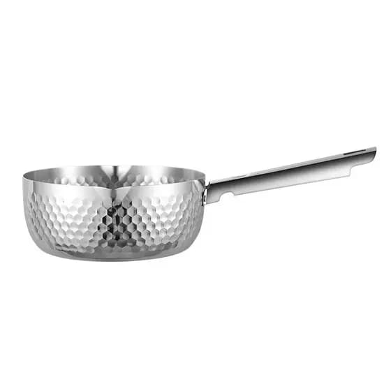 Panela estilo japonês de aço inoxidável, panela antiaderente, sopa, macarrão instantâneo, macarrão doméstico, panela de