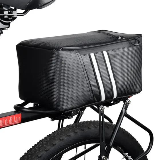 Bolsa de prateleira traseira para Mountain bike, bolsa de condução à prova d'água para bicicleta elétrica de grande capa