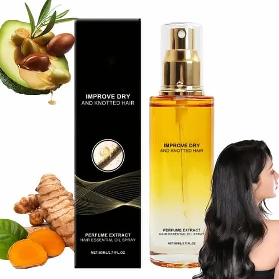 Óleo Capilar, Spray Condicionador, 80ml Spray Condicionador Fortalecedor para Couro Cabeludo e Cabelo, Condicionador Sem