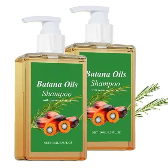 Shampoo 100% Óleo de Batana, 100% Óleo de Alecrim, Shampoo de Batana para Queda de Cabelo, Nutre e Regenera o Cabelo - M