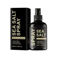 Spray de Sal Marinho, Spray Texturizador para Cabelo Masculino com Queratina e Fragrância de Sândalo Santal, Ondas de Pr
