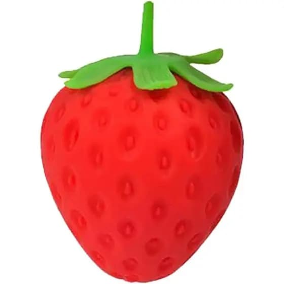 Brinquedo Antiestresse Squishy de Morango, Bola Antiestresse Gigante de Retorno Lento, Simulação de Fruta, Alívio do Est
