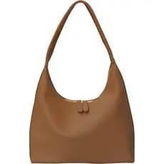 Bolsa Hobo de Couro para Mulheres, Pequena Bolsa de Ombro, Bolsa Casual, Bolsa Meia-Lua de Couro Sintético