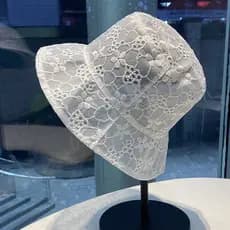 Chapéu de Pescador Transparente Multifuncional Estilo Coreano para Mulheres, Ideal para Viagens ao Ar Livre, com Decoraç