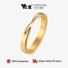 Anel Coração Torcido Vnox Mobius, Unissex, Anel de Promessa de Casamento em Aço Inoxidável WWC0