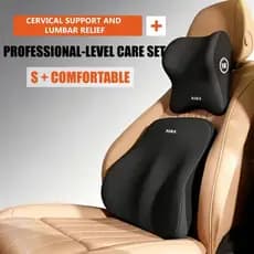 Espuma De Memória Encosto De Cabeça Do Carro E Almofada Lombar Conjunto Universal Travesseiro Traseiro Para Suporte Pesc