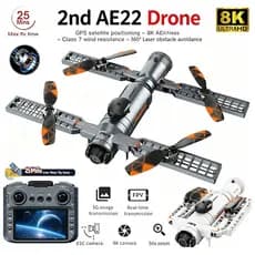 2026 Novo AE22 Drone GPS 8K Profissional HD 360 ° Câmeras Duplas 5G WIFI Motores Sem Escova Para Evitar Obstáculos Brinq