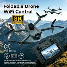 Drone T33 RC Quadcopter Dobrável Portátil WiFi FPV Drones Com Câmera 4K HD Altitude Hold Mode Siga