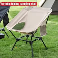 Nova cadeira de acampamento portátil com bolsa de armazenamento de encosto de cabeça para acampamento ao ar livre Almofa