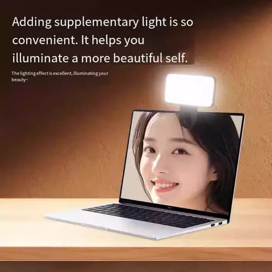 Portátil Mini Selfie Luz De Preenchimento Recarregável 3 Modos Brilho Ajustável Clipe Para O Telefone Móvel Compõem Do C