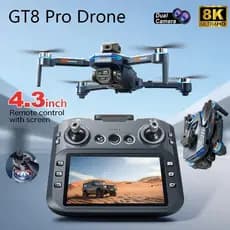2026 Novo Drone GT8 GPS 8K Profissional HD 360 ° Câmeras Duplas 5G WIFI Motores Sem Escova Para Evitar Obstáculos Brinqu