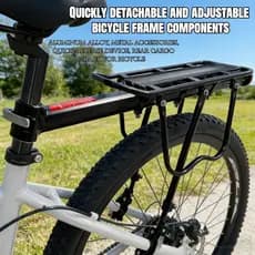 Quadro De Transporte De Mountain bike Com Placa Refletora , Equipamento De Ciclismo De Desmontagem Rápida , rack Traseir