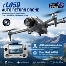 2026 Novo YL059 HD 4K RC Drone Dobrável Grande Angular 8K Câmera Helicóptero Sem Escova 3000m Vida Útil Da Bateria Quadc