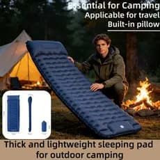 Colchão De Ar , Almofada De Dormir , Berço De Acampamento Dobrável Sem Desgastação . Espessada , Ultraleve , Embutida Pa