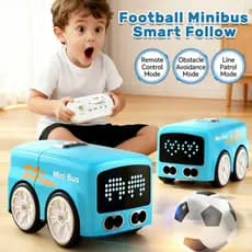 Gesto De Brinquedo De Carro De Mini Ônibus Mágico RC Inteligente Segue Com Luz De Expressão De Evasão Automática , Contr