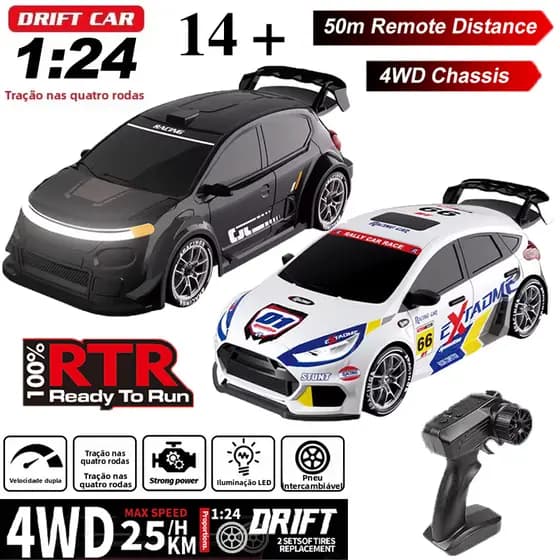 Carros De Controle Remoto Para Crianças , Alta Velocidade , Todo Terreno , Escalada Off Road , Corrida RC Com Sinal Anti
