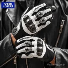 💗💗Luva de Moto 【Carbono】 Respirável 4 Estações Masculino Feminino