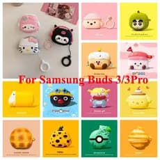 Capa protetora em formato de pão da Hello Kitty, adequada para Samsung Galaxy Buds3/3Pro, capa protetora para fones de o