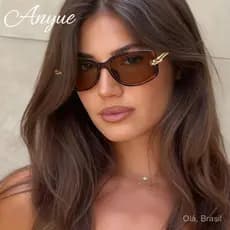 Óculos de sol de designer europeu e americano da marca B, com detalhes de nós vintage, hastes de metal e armações grande