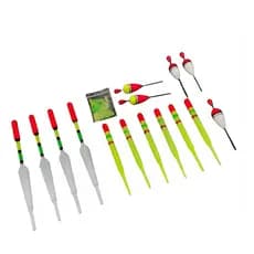 Kit De Boias Para Pesca Tipo Torpedo Ou Pino Kit 15 Unidades Variada