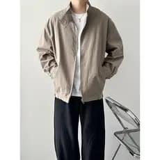 Americano Retro lavado angustiado Detroit carga jaqueta solta Casual All-Match primavera outono jaqueta na moda