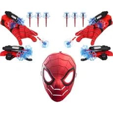 Kit Luva Homem-Aranha: Máscara + 2x Luvas Lança Dardos  Homem Aranha - Brinquedos de Menino