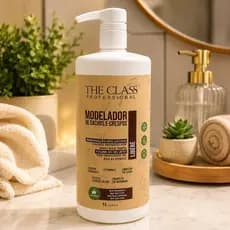 Creme Modelador Cachos Crespos Definição Duradoura Hidrata Fortalecimento Brilho Natural 1 Litro