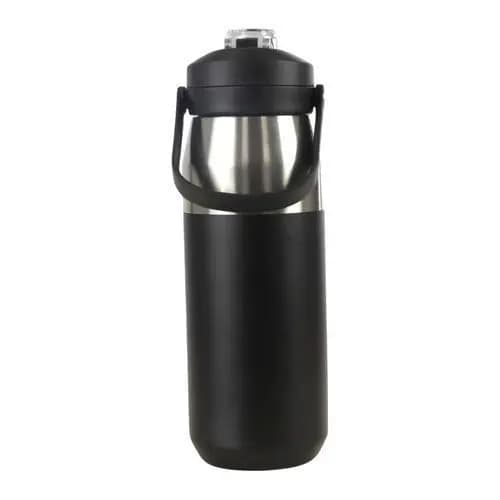 Garrafa Térmica Inoxidável Capacidade 750ml Design Moderno Durável Preta AHU