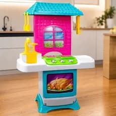 Cozinha Infantil Brinquedo Fogão Forno Pia Divertida Educativa Segurança