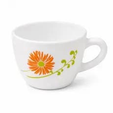 Conjunto 6 Xícaras Café Chá Cerâmica Lilás Capacidade 130ml Design Elegante