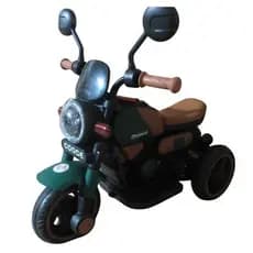 Moto Eletrica Infantil Retrô Verde Veiculo Infantil Seguro E Divertido Com Assento Confortavel