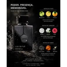 Perfume Armaf Club De Nuit Intense Eau de Toilette Masculino com Aroma Amadeirado