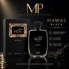 Perfume Masculino Hawas Black 100ml - EDP