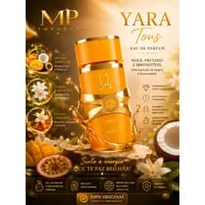 Perfume Yara Amarelo Tous Lattafa Árabe 100ml Feminino