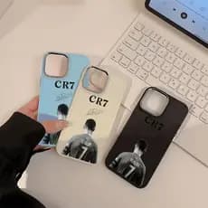 Capinha Capa silicone Anti-impacto Cristiano Ronaldo para iPhone 11 12 13 14 15 16 17 Pro MAX X XR XS MAX Plus CASE