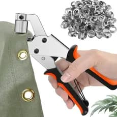 Kit de Ilhós Profissional GJANSH, Alicate Manual Multifuncional para Ilhós, Ferramenta Portátil de Alta Resistência para