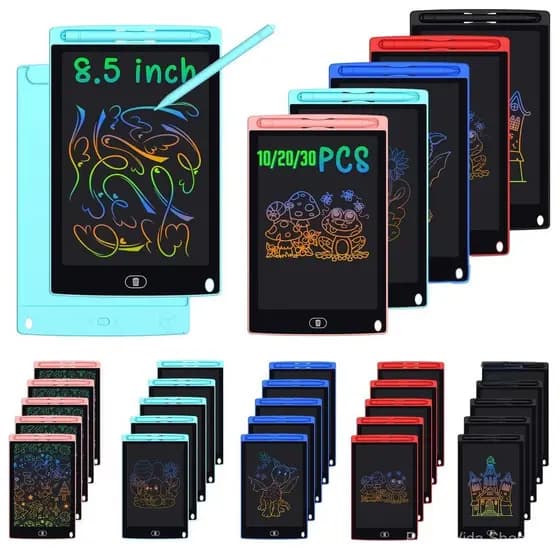 [Pacotes Múltiplos de 10/20/30 peças] Tablets de Escrita LCD de 8,5 polegadas para Crianças de 1 a 3 Anos, Práticas Mesa