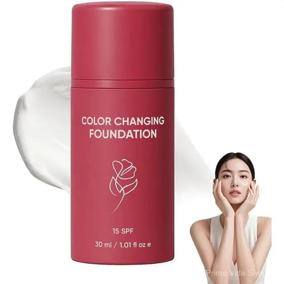 Base She Coreana, Base She que Muda de Cor, Edição 2026, 30ml, Primer Facial Construível, Acabamento que Ilumina o Tom d